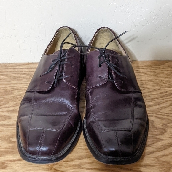 Florsheim Mens Leather Oxfords Brown/Burgundy main image 2